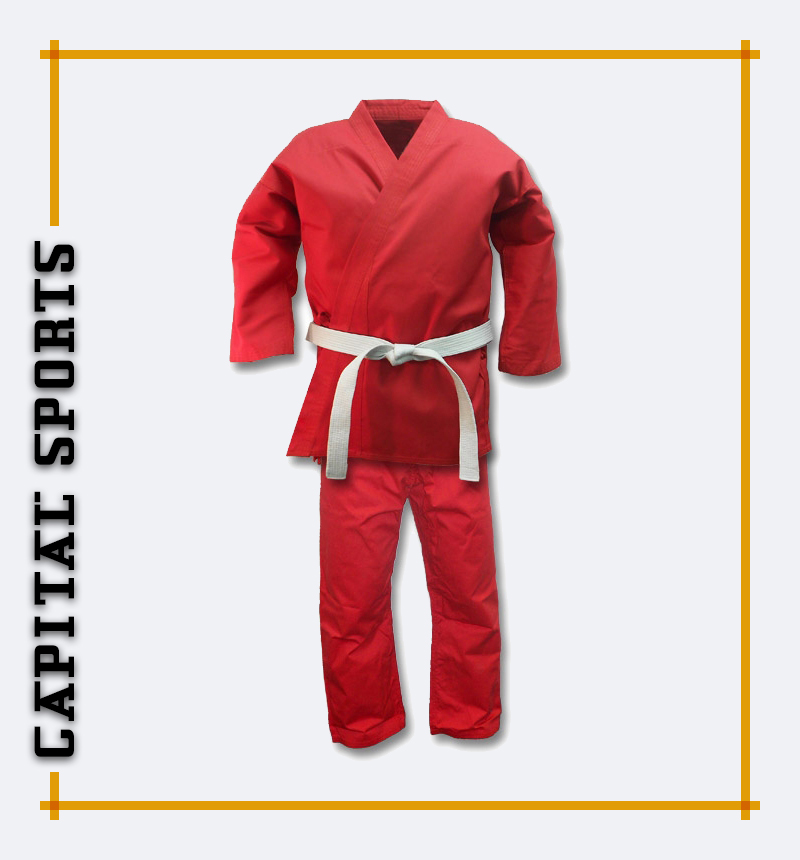 Red karate uniform